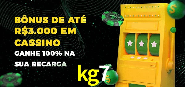 kg7 melhor bônus de depósito